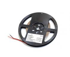 Teucer LST-6WW27K Konstantspannungs-LED Strip, einfarbig - extra warmweiß - 2700K, 5 Meter, 288W/m, 24V, IP20, 238 LEDs/M, Cri80+, Pcb 10mm, 2835 LED Chip