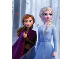 Komar Disney Wandbild Frozen Sisters in The Wood | Kinderzimmer, Babyzimmer, Dekoration, Kunstdruck | ohne Rahmen | WB072-40x50 | Größe: 40 x 50 cm (Breite x Höhe)