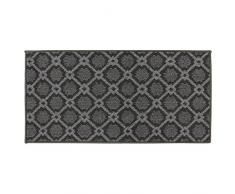 JVL Florance Maschinenwaschbar klein Eingang Läufer Matte, Polypropylen/Latex, grau, 110 x 57 x 1,2 cm