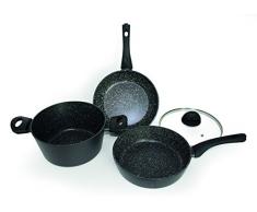 Kitchen Fun 13446944 Pfannen Set, Aluminium, 4 Stück