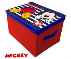Unbekannt Suncity Mickey Aufbewahrungsbox für Spielzeug, faltbar, 40 x 30 x 25 cm, 40 x 30 x 25 cm
