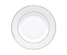Lenox Unisex Opal Innocence Stripe 5-teiliges Geschirrset weiß Salatteller weiß