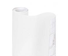 Smart Design Regaleinlage mit Kleber – abwischbar – zuschneidbares und abnehmbares Material – einfaches Abziehen – für Regale, Schubladen, Flache Oberflächen – Küche 18-Inch x 20-Feet weiß