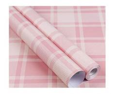 Dekorative rote Gingham Kinder Muster Kontakt Papier Selbstklebendes Vinyl Schubladen Regal Liners für Schränke Dresser Book Wand Kunst und Handwerk Aufkleber, Vinyl, blau, 28Wx117L