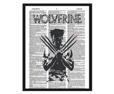 Signature Studios Wolverine Wörterbuch Art X-Men Wolverine Poster Superhero Kinder Art Wand 8 x 10