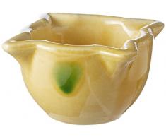 FACKELMANN Keramik Mörser für Saucen, Gelb, 9 x 4,5 cm