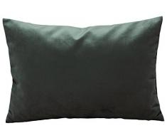 tangdepot Massiv Samt Überwurf Kissen Bezug/Euro Sham/Kissen Sham, Super Luxus Weich Kissen, Viele Farbe & Größe Optionen, Samt, Dunkles Silber, 12 x 20