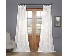 halben Preis Drapes Gemustert Leinen Sheer Vorhang, Avignon Vine, 50 x 96