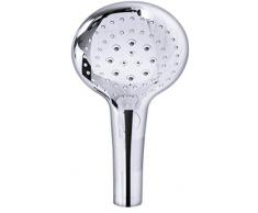 RIDDER San Juan 09201300 Brausekopf, Duschkopf, ABS (Acrylnitril-Butadien-Styrol), Chrom, ca. 12,9 x 26,5 x 7 cm