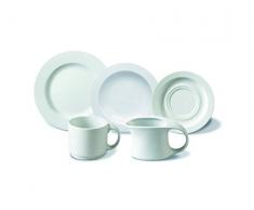 Esmeyer 570-069 20-teiliges Kaffeeservice Modell Adrina - Geschirr-Set aus weißem Porzellan. Hotelgeschirr aus europäischer Herstellung für 6 Personen.