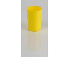 Kimmel Tasse Trinkbecher Becher bruchsicher stapelbar Mehrweg 180 ml, Kunststoff, Gelb