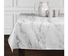 A LuxeHome Schwarz Grau und weiß Modernes Marmor Tischdecken Esszimmer Küche Rechteck länglichen 152,4 x 259,1 cm