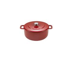 Combekk Sous-Chef 190224RD Sous-Chef Dutch Oven, Cast Iron, 4 liters