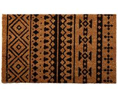 Palm Faser Private 45,7 x 76,2 cm Tribal Print Rückseite Vinyl Kokosfaser Fußmatte, Uni