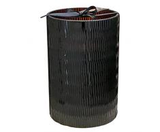 Onno Rhombus Duftkerze, Glas, schwarz, 31cm