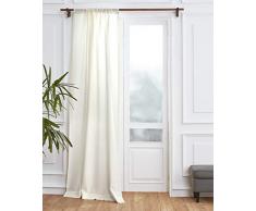 Solino Home Vorhang aus Leinen, leicht 52 x 120 Inch elfenbeinfarben