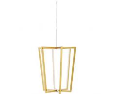 Kare Design Hängeleuchte Cubicle LED, Wohnzimmerlampe, Pendelleuchte, Hängelampe, Esszimmerlampe, Gold (H/B/T) 120x40x40cm