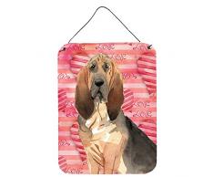 Carolines Treasures Love a Bloodhound Türaufhänger, Wanddekoration, Mehrfarbig