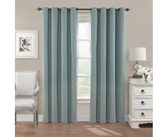 Eclipse Nadya massiv Blackout Fenster Vorhang Panel, Smokey Blue, 63