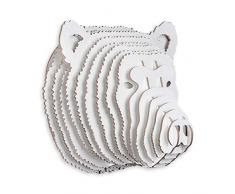 World Art TW60602 Holz 3D Puzzle Bär 3D Puzzles aus holz an der wand zu hängen, Holz MDF, 29x31x26 Cm