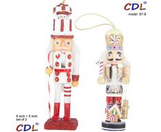CDL 5/15/61 cm Holz Nussknacker Ornament-Sets in verschiedenen Designs und Menge, holz, S7-8