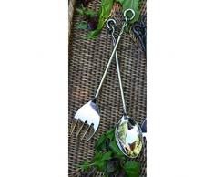 ELK Lighting SERVER005/S2 Salatbesteck, Edelstahl, poliert