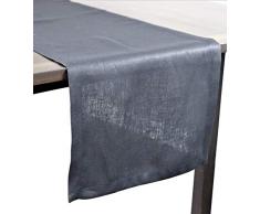 Crabtree Collection Tischwäsche, Leinen, zeitlos, Küchendekoration, Läufer, Servietten-Set - 14x36 14x72 20 Black 14x36 Runner