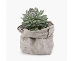 VORCOOL waschbarer Kraftpapierbehälter, Wiederverwendbare Papiertüte, Blumentopf-Übertopf