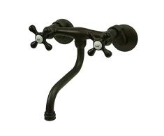 Nuvo Elements of Design es216orb St. Louis Spültischmischbatterie Wandhalterung Down Auslauf küche Wasserhahn, 6-5/20,3 cm Öl eingerieben Bronze