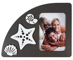 TANGARI Bilderrahmen Linie Profili Stern Marina Tafel, Weiß, 9 x 13 cm, Holz