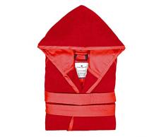 Tom Tailor Baumwoll Feel Good Bademantel Größe L, rot