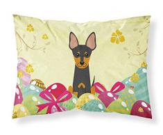 Ostereier English Toy Terrier Stoff Standard Kissenbezug