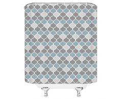 qianliansheji Duschvorhang mit Tiermotiven für Kinder, Dekoration Mädchen geometrisches Muster Blumen Kunst Duschvorhang Lining Landschaftsbild Ölgemälde Gemälde Duschvorhang Set 70 x 70 cm Multi 3459w