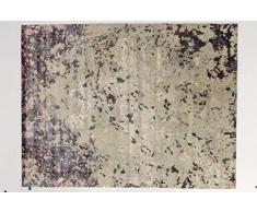 Solo Rugs Teppich, aus Weidenholz, handgeknüpft, modernes Design Modern 6 x 9 grau