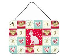 Carolines Treasures Sphynx #3 Cat Love Türaufhänger, Wanddekoration, Mehrfarbig