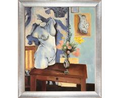 overstockArt Ölbild auf Leinwand, Motiv griechischer Torso mit Blumen, von Henri Matisse