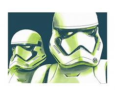 Komar Wandbild Star Wars Faces Stormtrooper | Kinderzimmer, Jugendzimmer, Dekoration, Kunstdruck | ohne Rahmen | WB172-40x30 | Größe: 40 x 30 cm (Breite x Höhe)