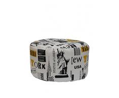 13casa Pouf Londra A4 weiß