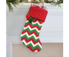 Manioiity 36388 Weihnachtsstrümpfe, gestrickt, zum Aufhängen Length 16 Multicolor-5