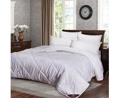 Triumph Hill Tröster 100% australischer Wolle Medium Gewicht 100% Jacquard Baumwolle Winter. 100% Jacquard Baumwolle. Maschine washable100% Jacquard Baumwolle. Maschinenwaschbar. Deluxe Bettwäsche, Wolle und Wollgemisch, weiß, Twin 68x96