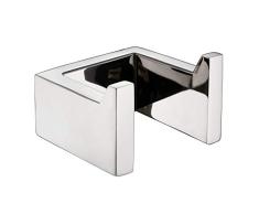 VELIMAX Badezimmerzubehör-Set aus Edelstahl, Handtuchhaken, Handtuchhalter, Toilettenpapierhalter, Wandmontage Modern Towel Hook poliert