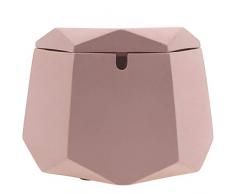 FREELOVE Aguan Zigaretten Aschenbecher, Betonaschenbecher mit Deckel und Edelstahleinsatz, für Innen- und Außenbereich, Terrasse, Büro und Zuhause Pink F