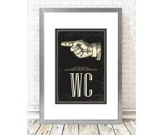 Bonamaison dekorativ 100% Mdf Malerei für Startseite,Gemälde für Wohnzimmer, Kunstdruck für Küche, Gerahmte Bilder für Schlafzimmer 24X29 Cm, 1 Stück - Hergestellt in der Türkei