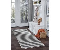 Universal Teppich Streifen, Läufer, Bereich Teppich, grau, 221 x 79 x 79 cm, 8 Stück, Polypropylen, Grau, 221 x 0,12 cm