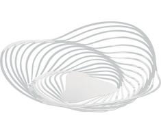 Alessi Trinity Tafelaufsatz aus Stahl, epoxidharzlackiert, weiß