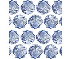 Myspotti mySPOTTIlook Shells Blue, 90x100cm Fensterfolie statisch haftend, Kunststofffolie, blau; transparent, 90 x 100 x 0,1 cm