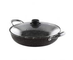 HOUSE COLLECTION Stielkasserolle mit Glasdeckel, Aluminium, Antihaft-Beschichtung, Ø 32 cm