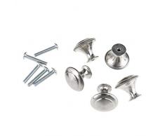 SING F LTD Türgriffe, Edelstahl, für Schrank, Schublade, Schrank, Türgriffe, modernes Design, Durchmesser 28 mm, 10 Stück