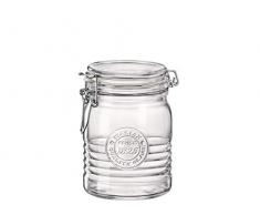 Bormioli Rocco Set 6 Blumentöpfe mit luftdichtem Verschluss, Glas, transparent, 0,75 L, 091632, 0.75