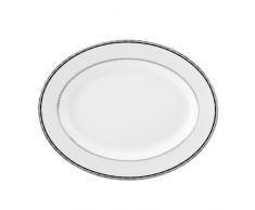 Mikasa Portico Servierplatte, oval, Weiß